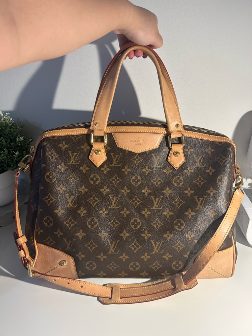 Louis Vuitton Brown Monogram Retiro Bag